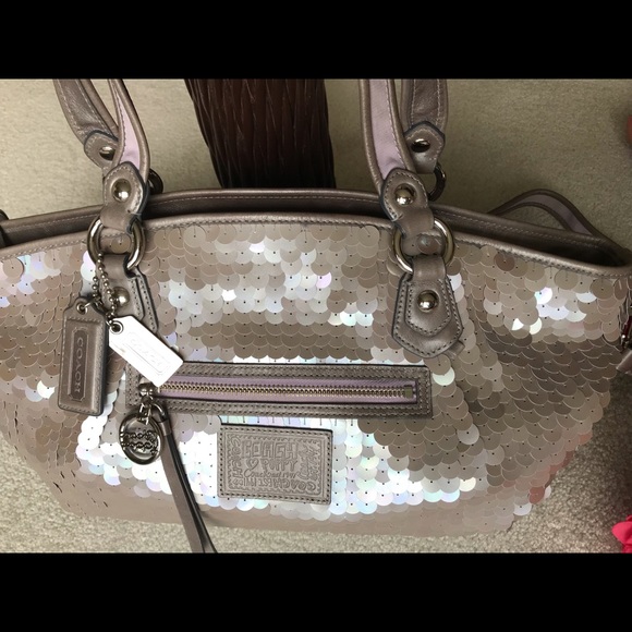 Coach sequin mermaid poppy rocker purse 17046 - Picture 8 of 9